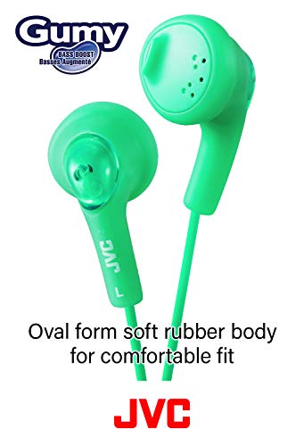 JVC Gumy HA-F160 - Auriculares In Ear con Cable de 1 metro para Android, iPhone, Ordenadores, Portátiles, Consolas y más (Imán de Neodimio, Jack de 3,5 mm, 15 Hz - 20 KHz), Color Rosa