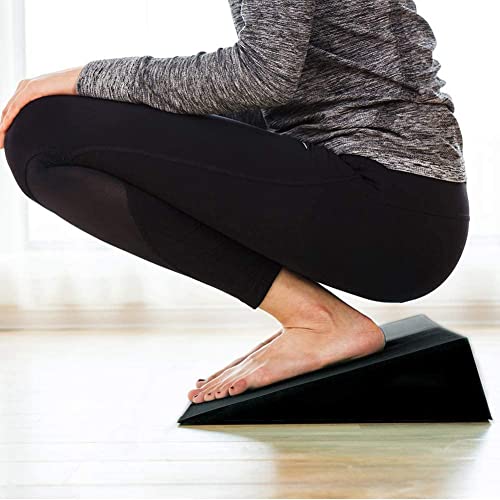 Kavylany 2 alfombrillas de yoga, rampa ajustable para sentadillas, fuerza de tabla inclinada para sentadillas y peso muerto