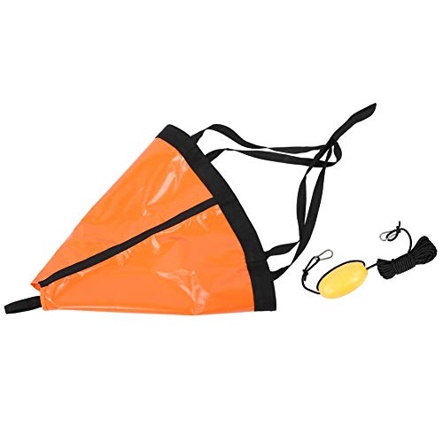 Keenso Kit de Anclaje para Barco, Juego de Flotador de Anclaje para Barco de 24 Pulgadas Punto de Anclaje para Pesca de Barco de Goma para yate + Punto Flotante(Naranja) Barcos de Remo