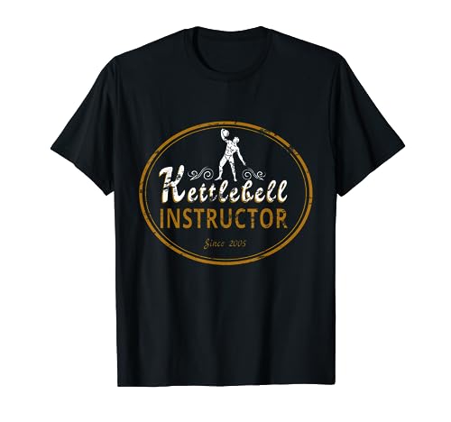 Kettlebell - Camiseta para instructor, diseño de pesas rusas Camiseta