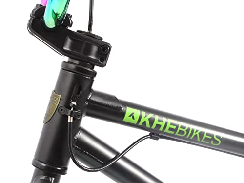 KHE BMX Bicicleta Centrix de 20 pulgadas, rotor patentado Affix solo 10,5 kg, color negro mate