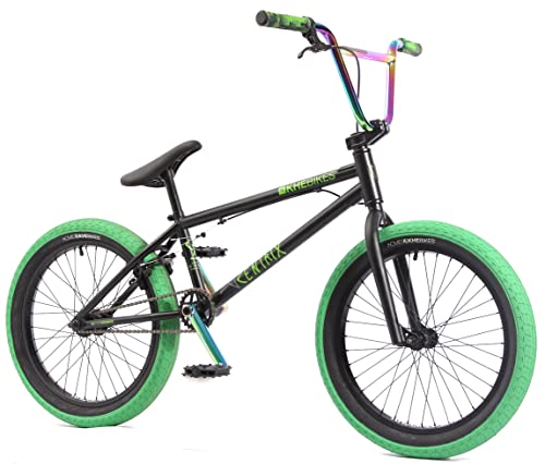 KHE BMX Bicicleta Centrix de 20 pulgadas, rotor patentado Affix solo 10,5 kg, color negro mate