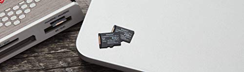 Kingston Canvas Select Plus Tarjeta microSD, garantía por vida con el fabricante, SDCS2/64GB Class 10 con Adaptador SD, Negro