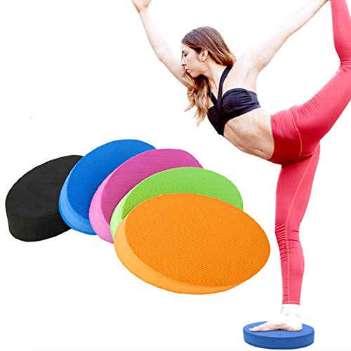 Kisbeibi Almohadillas de equilibrio ovaladas para entrenamiento de coordinación, entrenamiento de ejercicios (color rosa)