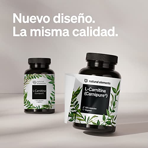 L-Carnitina 2000mg - Primera calidad: Carnipure® de Lonza - 120 cápsulas - Probado en laboratorio, alta dosificación, vegano