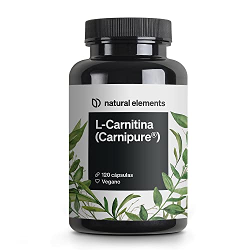 L-Carnitina 2000mg - Primera calidad: Carnipure® de Lonza - 120 cápsulas - Probado en laboratorio, alta dosificación, vegano