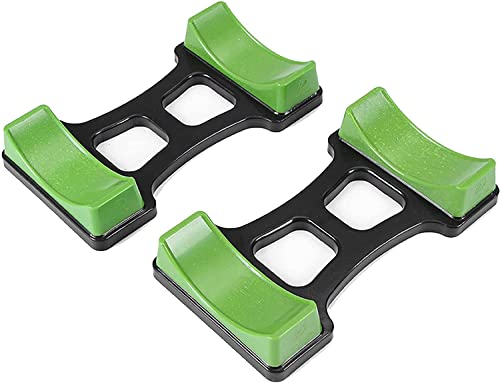 LATRAT 2 unidades de soporte para barra de gimnasio, barra corta pequeña para mancuernas utilizadas para colocar pesas, fitness en casa (verde)