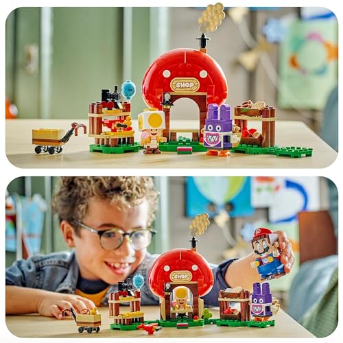 LEGO Super Mario Set de Expansión: Caco Gazapo en la Tienda de Toad Juguete Coleccionable con 2 Personajes de Videojuego Construibles, Regalo para Niños, Niñas y Gamers de 7 Años o Más 71429
