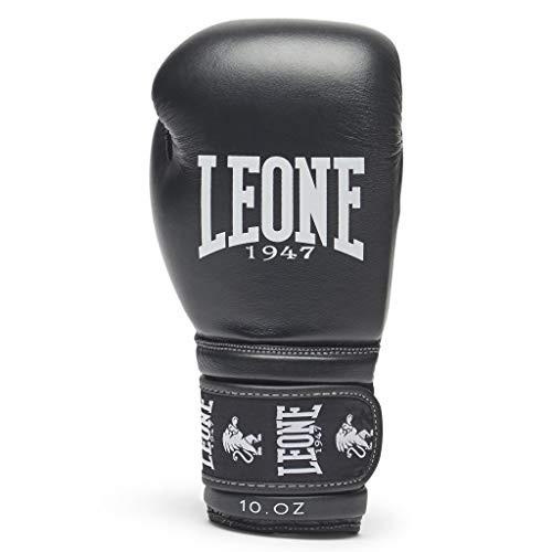 LEONE 1947 Ambassador Boxing Gloves Unisex Adult, Black, 14oz