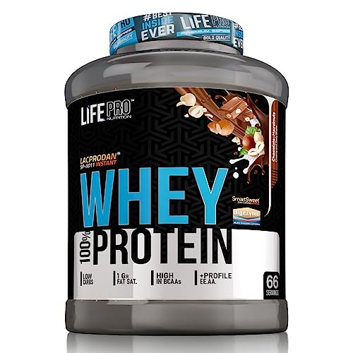 Life Pro Whey 2Kg | Alimento Deportivo, 78% Proteína de Concentrado de Suero, Protege Tejidos, Anticatabolismo, Crecimiento Muscular y Facilita Períodos de Recuperación