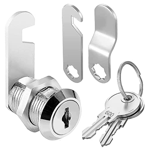 Litensh Cerradura de buzón de 20 mm, cerradura de leva de armario con llave igual, cerradura de cajones, cerradura de tocador, cerradura de puerta