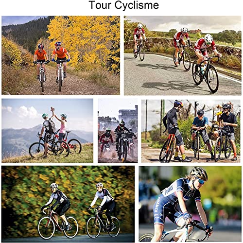 Maillot Ciclismo Hombre Verano, Traje de Ciclismo Hombre de Equipos Profesionales. Culotte y Maillot para MTB Spinning, Equipacion Ciclismo Bicicleta de Carretera (XXL,Q4)