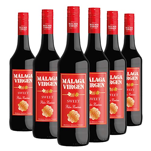 Málaga Virgen - Pack 6 botellas de 75 cl - Vino de licor dulce D.O ''MÁLAGA''