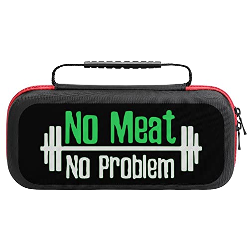 Mancuerna vegana sin carne, compatible con funda de interruptor, bolsa de transporte rígida protectora de viaje con 20 cartuchos de juego