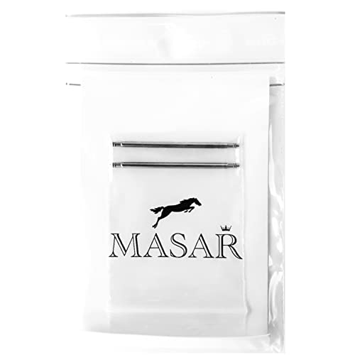 Masar-46mm-X 2-Premium-Pasadores-Barra de Resorte Reloj-Acero Inoxidable-Acero Inoxidable- (46 mm)