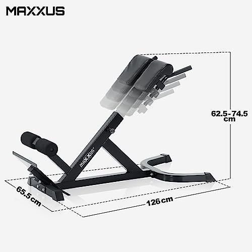 Maxxus Hyper Extension para Entrenamiento Lumbar para Sano de la Espalda Entrenamiento. Massive Acabado. Nuevo: hasta para tamaño 47. Estiramiento de Espalda, Torso Trainer