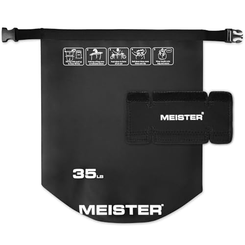 Meister BEAST - Pesa rusa portátil para arena, peso de bolsa de arena suave, 15,9 kg, color negro
