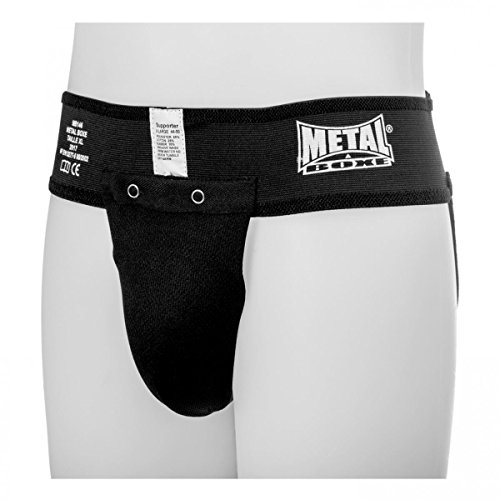 Metal Boxe MB146 - Protección genital para hombre, color negro, talla L