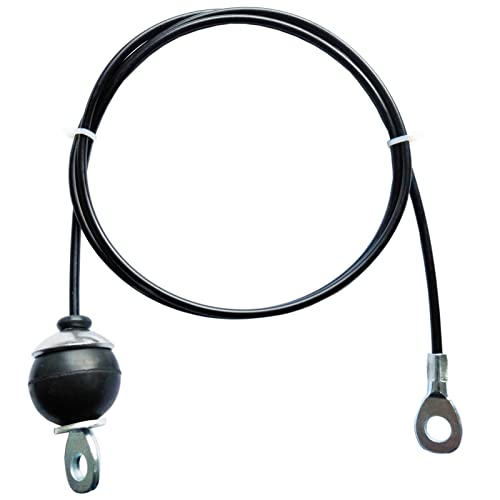 Mi Metty Cable de repuesto para gimnasio de fitness, polea gruesa de 5 mm, cuerda de alambre de acero resistente (cable A, 59 pulgadas)