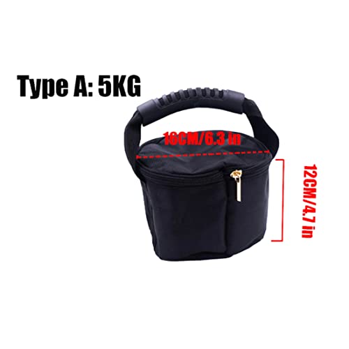 Micvtve Bolsa de arena ajustable portátil para levantamiento de pesas de salud con gimnasia para entrenamiento de gimnasia, saco de arena, 5 kg