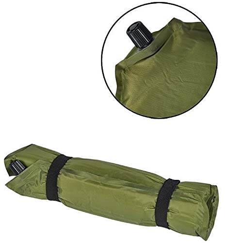 Mil-Tec - Almohadilla inflable para camping (35 x 32 cm), color verde