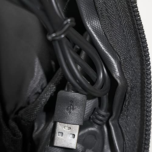 Mochila 25 litros TACTICAL USB TS con USB | 24h Urban everyday Assault BackPack Molle Bag Rucksack | Mochila negra con enchufe USB Asalto 1-3 días | US Assault 25L 25L-TS-USB (ESPAÑA)