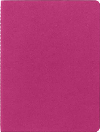 Moleskine, Cahier Journal Cuaderno de Notas, Set de 3 Cuadernos con Páginas, Tapa de Cartón y Cosido de Algodón Visible, Color Rosa Cinética, Extra Grande