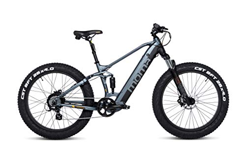 Moma Bikes E-FAT26PRO - Bicicleta Eléctrica Fatbike, Full SHIMANO Altus 8v, Frenos de Disco Hidráulicos, Batería Litio integrada y extraíble de 48V 13Ah