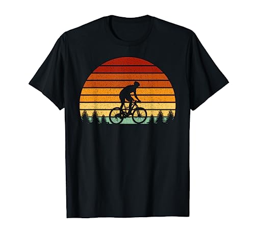 MTB Retro Sol Regalo Para Ciclistas De Montaña Camiseta