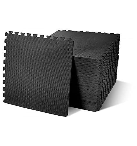 MUGAR- Esterilla Puzzle para Suelos de Gimnasio y Fitness | Set de Protección de Goma Espuma de 4 losas de 60x60x1cm