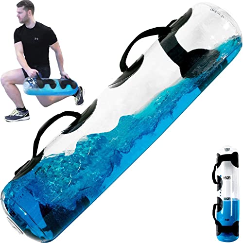 MuscleForge® Aquabag Saco de Arena con Bomba de Aire, Aqua Power Bag 25 kg - Bolsa de Agua para Entrenamiento de Fitness, estabilitad