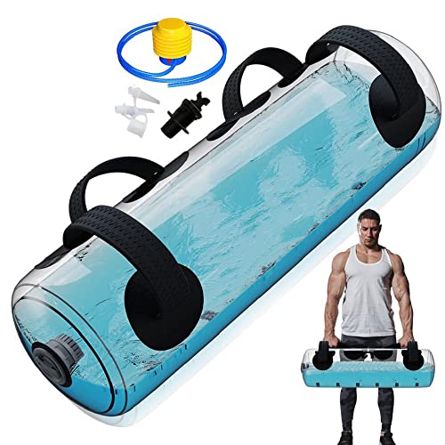 MuscleForge® Aquabag Saco de Arena con Bomba de Aire, Aqua Power Bag 30 kg - Bolsa de Agua para Entrenamiento de Fitness, estabilitad