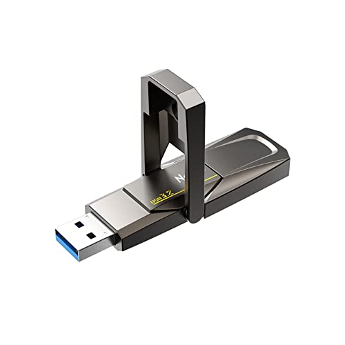Netac US5 de 512 GB Unidad de Estado Sólido USB Portátil Externo SSD Tipo-c y USB 3.2 Interfaz de Velocidad de hasta 550MB/s para Smartphone y Ordenadores Portátiles