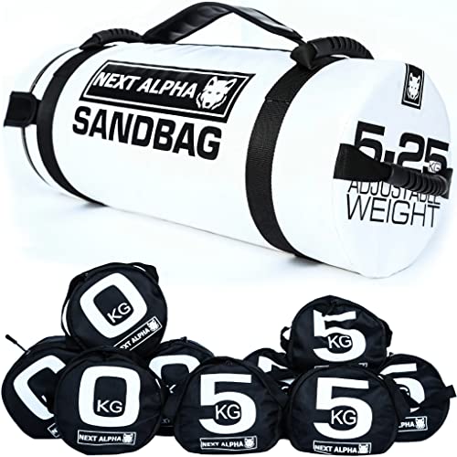 Next Alpha Sandbag – Saco de Arena para Entrenamiento, de Peso Ajustable, de 5 a 25 Kg