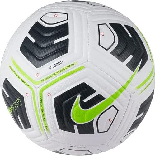 Nike CU8047-100 NK Academy - Team Recreational Soccer Ball Unisex Adult White/Black/(Volt) Tamaño 5