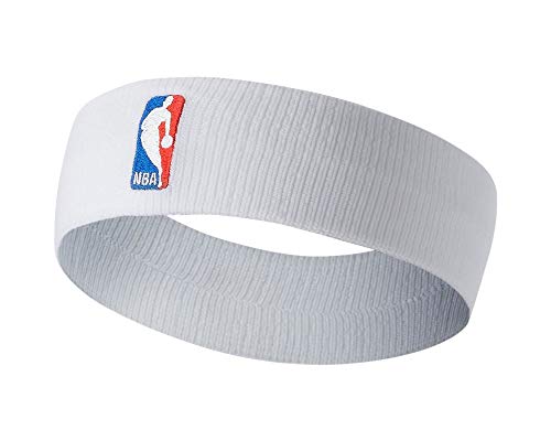 Nike Headband NBA Cinta, Unisex Adulto, Multicolor (Blanco), Talla Única