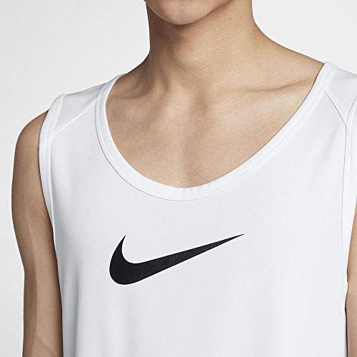 Nike M NK Dry Top SL Crossover BB Camiseta sin Mangas, Hombre, White/Black, XL