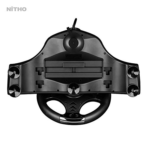 NiTHO Drive Pro V16 Volante de Carreras con Pedales y Cambio, Volante de Juego para PC, PS4, Xbox One, Xbox Series X|S y Switch, Simulador de Conduccion de 270 Grados con Doble Vibración
