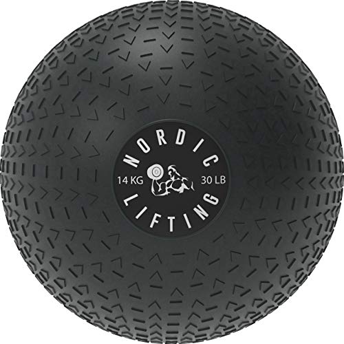 Nordic Lifting Slam Ball para Crossfit - Slamball con Textura para Entrenamiento de Core y Fitness (30lbs)