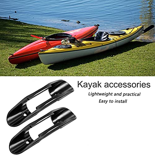 N/S 4 Piezas Clip de Paleta Kayak, Adultos Unisex, Black, no