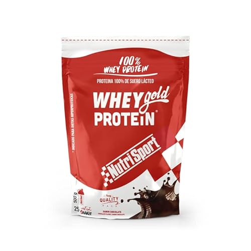 NUTRISPORT Whey Gold Protein | Complemento Alimenticio Post Entrenamiento | Fuente de Proteína (CHOCOLATE, 2000 GR)