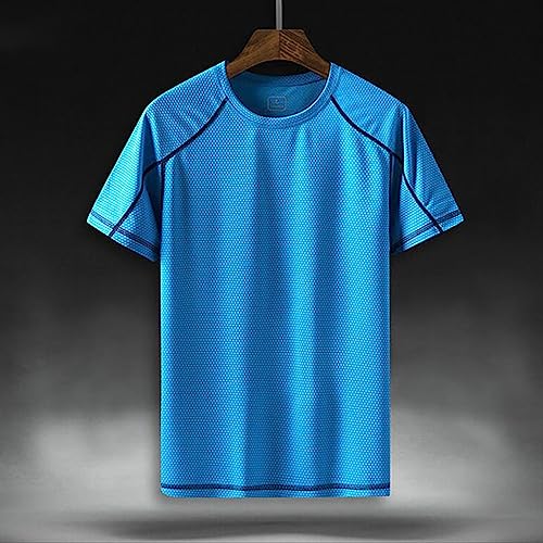 OEM Hombres Gym Camisetas Impresas Deportes Tank Top Moda Elasticidad Fitness Ropa Deportiva Envío Tienda Online, 0828a-azul cielo, L