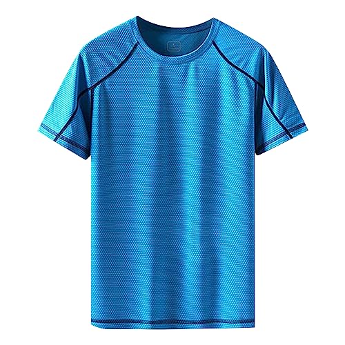 OEM Hombres Gym Camisetas Impresas Deportes Tank Top Moda Elasticidad Fitness Ropa Deportiva Envío Tienda Online, 0828a-azul cielo, L