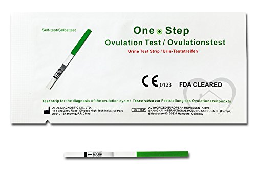 One Step 30 Test de ovulacion 20 mlU/mL + 5 Test de embarazo 10 mlU/mL 3.5 mm + Libro guía PDF con prácticos consejos para concebir