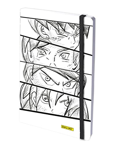 Online Bullet Journal Dotted A5 con banda elástica manga, papel FSC de 120 g/m², 144 páginas interiores con tapa blanda, diario para notas, bocetos, lettering