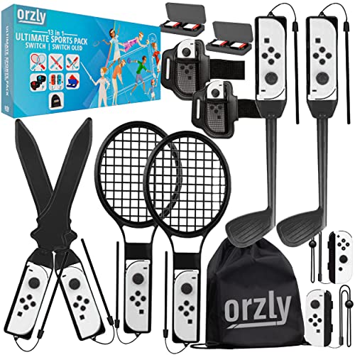 Orzly Paquete deportivo para Switch 2022, color negro