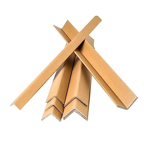 Pared Protecciones para bordes y esquinas Commercial Shipping Packing Paper Corner Shield 100Pcs, Portable Moving Edge Protector Bumpers for Warehouse/ School/ Hospitals/ Gym Club, Garage Wall Corner