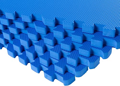 PERPETUAL Puzzle para Suelo de Gimnasio (30 x 30 cm) (30 x 30 cm, Azul)