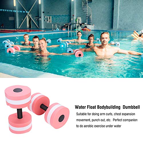 Pesa de gimnasia con flotador de agua de 1 par, pesa de gimnasia para entrenamiento de fuerza para deportes acuáticos(Rojo) Dumbbell Entrenamiento De Fuerza Dumbbell Entrenamiento De Fuerza