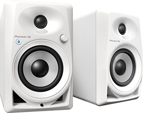 Pioneer DJ DM-40BT - Altavoces (De 2 vías, Inalámbrico y alámbrico, 3,5mm/Bluetooth, 70 - 30000 Hz, 10000 Ω, Blanco)